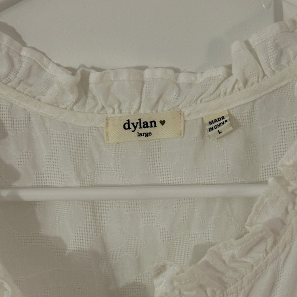 Dylan White Ruffle Button Dress - Picture 4 of 5